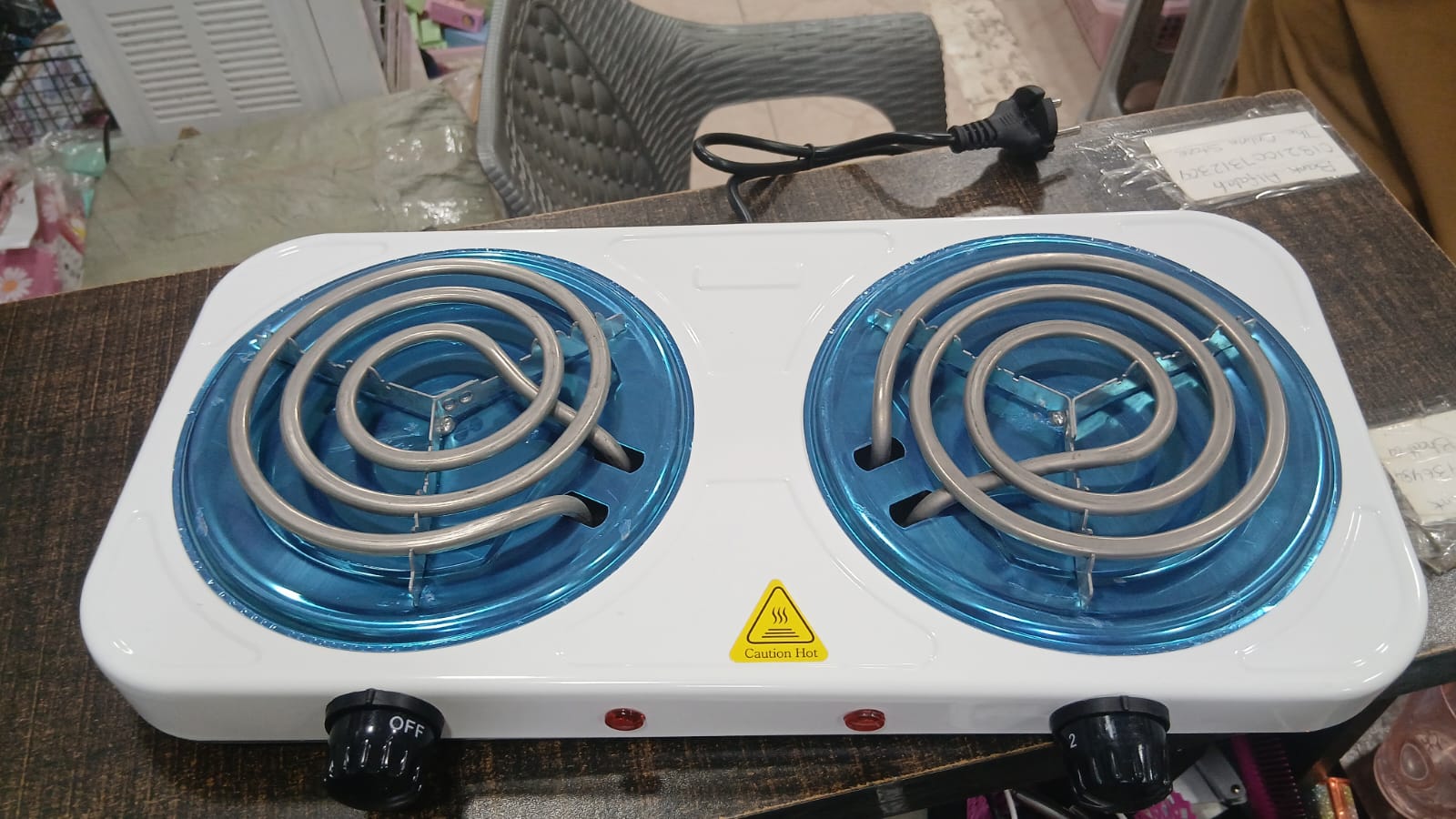 Double Electric Hot Plate – 2 Burner Portable Stove | Fast Heating | Heavy Duty Coil Cooker | 1500W