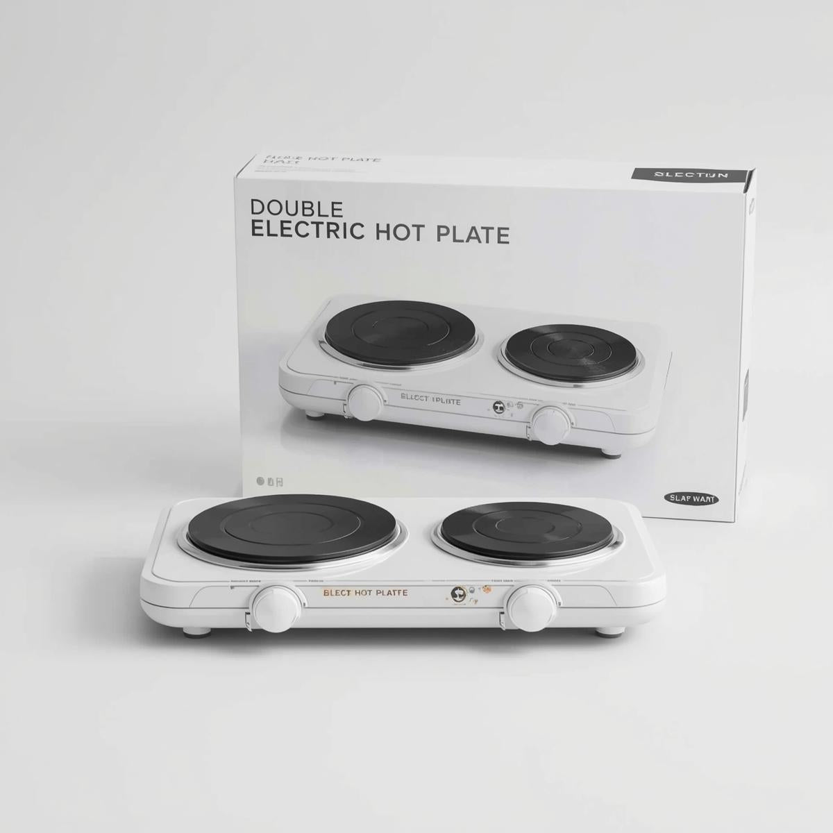 Double Electric Hot Plate – 2 Burner Portable Stove | Fast Heating | Heavy Duty Coil Cooker | 1500W