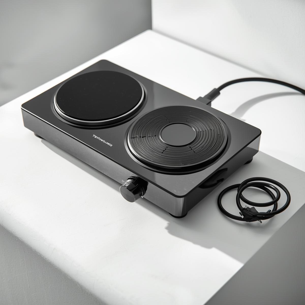 Double Electric Hot Plate – 2 Burner Portable Stove | Fast Heating | Heavy Duty Coil Cooker | 1500W